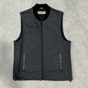 Burberry London Vest with leather trim.